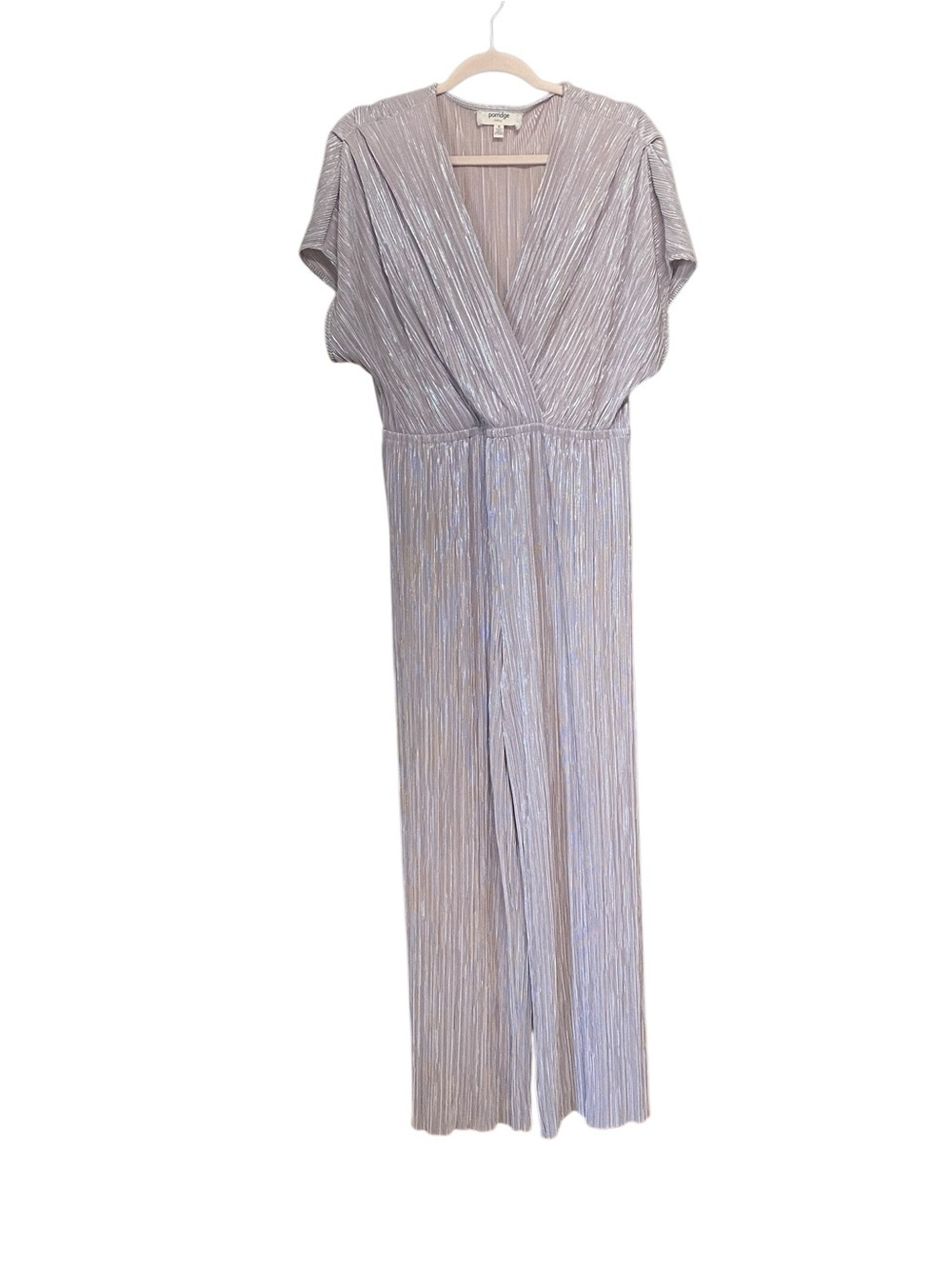 Anthropologie Porridge Taupe Pleated Jumpsuit